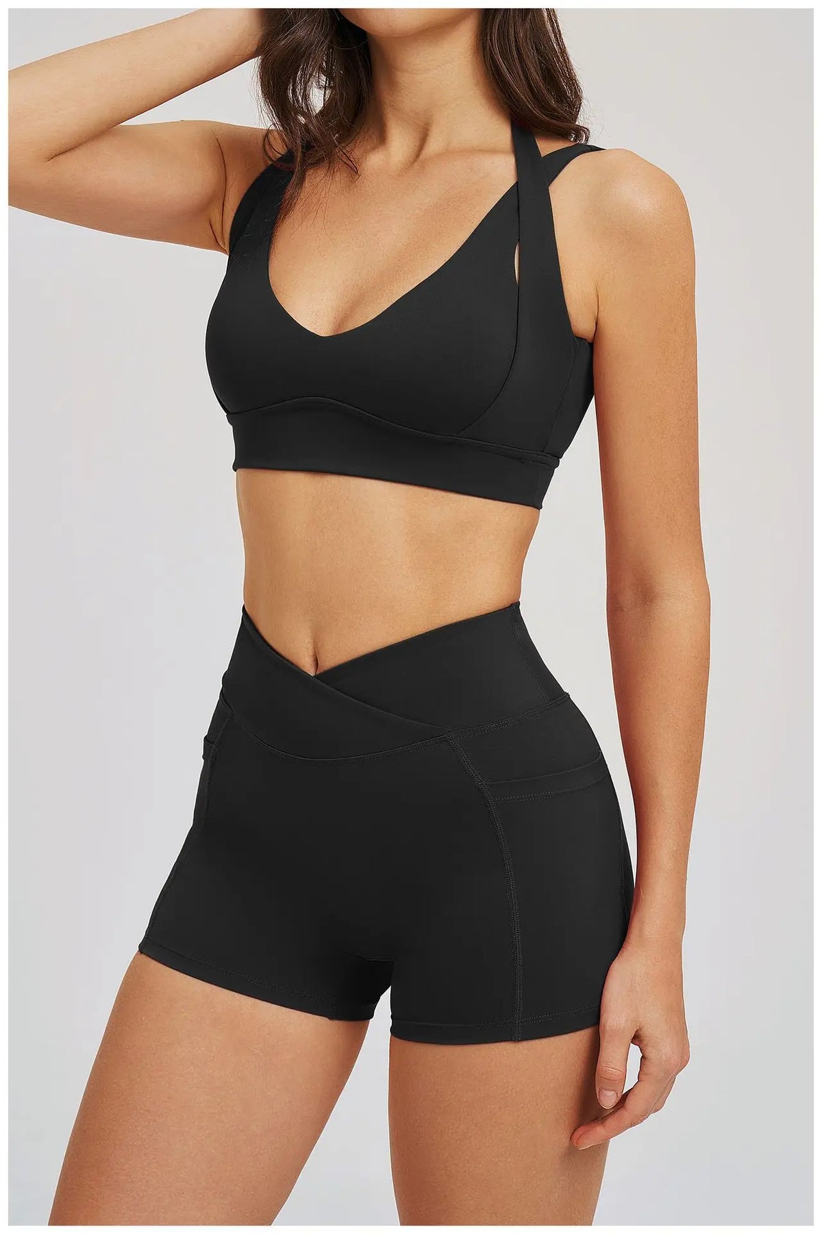 Workout Clothes Woman Gym Top Breathable Sports Bra Fitness Trainning Shoulder Strap Yoga Bra Outdoor Jogging Push Up Underwear