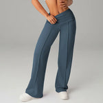 STOUREG High Waisted Yoga Pants for Women, Loose Wide Leg Workout Trousers with Pockets for Running and Outdoor Exercise