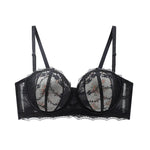 Rabbit Ear Lace Strapless Bra Minimizer Push Up for Large Bust Summer Thin Design Comfortable Backless Bra Women S-XL MOYISU AB