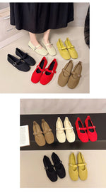 Women Flats Summer Trend Knitted Mary Jane Shoes for Woman Breathable Footwear Lightweight Casual Flat Shoes Zapatos De Mujer