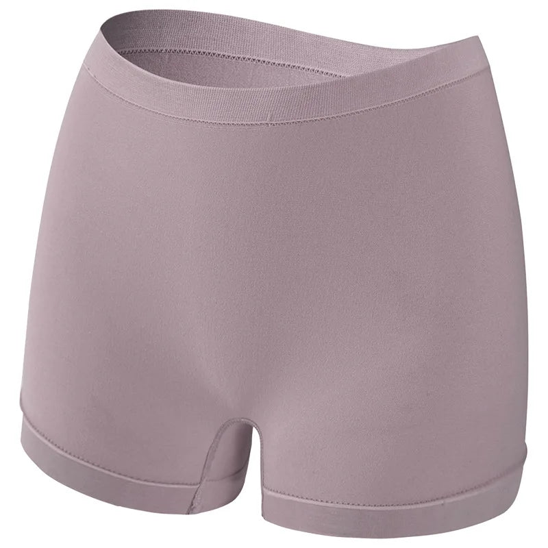 1PC Women Mid-Rise Boyshort Panties Ribbed Seamless Underwear Ladies Stretch Sports Panty Comfort Sexy Lingerie S-5XL Intimates