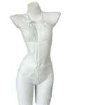 Adult Erotic Lingerie Women BodySuit Crotchless Sexy Temptation Lace Hollow Body Suit Pajamas Cosplay V-neck Hot UnderwearSet