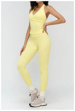 2 Pieces Sportswear Women Yoga Set Gym Clothes Fitness Set Outfit Outdoor Long-Sleeved Shirt Tracksuits Sports Bra Gym Leggings
