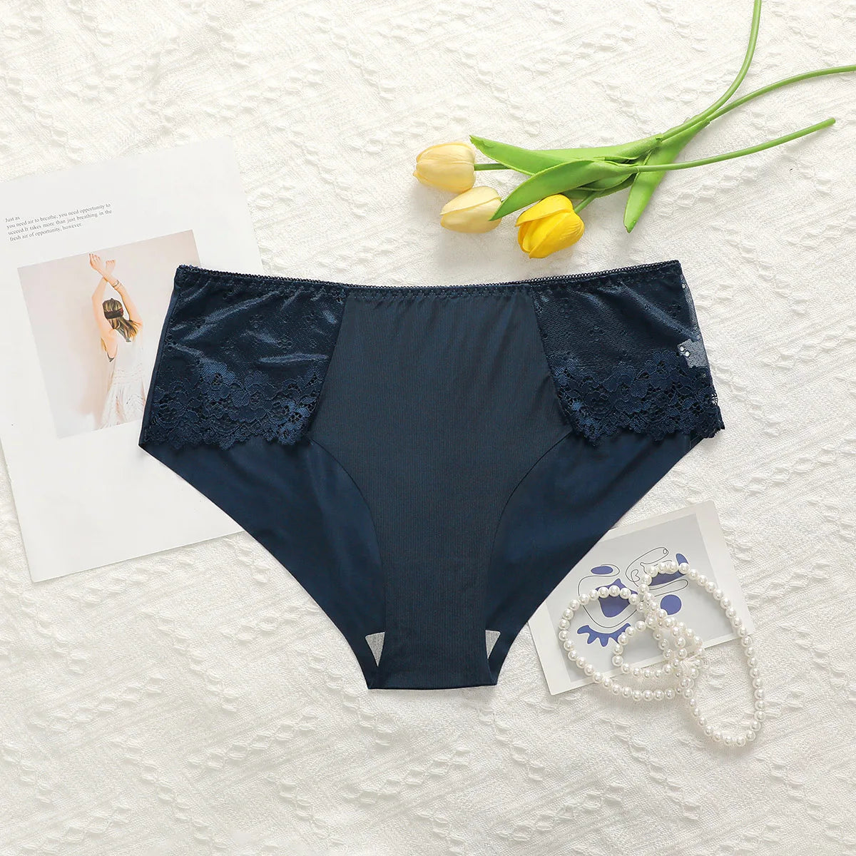 Five Colors Plus Size Lace triangle pantshigh underwear lacesexy Womenplus large underwear Z2400