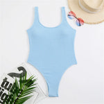 2026 Sexy Women One Piece Swimsuit Swimwear Female Solid Push Up Thong Bather Bathing Suit Monokini Brazilian Swimming Suits