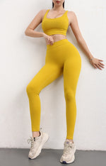 DIAS FIT JOY New V-shaped Women's Nylon Yoga Leggings Pants Gym Sport Fitness Outfit Women High Waist Elastic Tight Breathable