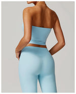 Strapless Yoga Vest for Women Sexy Beautiful Back Sports Bra for Women's Underwear Gym Shock-absorbing Quick Drying Fitness Top