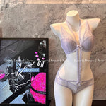 Elegant French Purple Halter Neck Bra Set Delicate Lace Bralette for Small Bust Layered Straps Lingerie UK Sizes MOYISU Sexy Bra