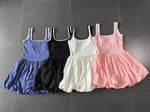 Tennis Dress for Women with Built in Shorts Womens Athletic Dresses Sleeveless Boat Neck Active Workout Skort Dress