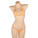 DEKAWomen Solid Transparent Micro Bikini Set Bandage Thong Underwear G-String Bra Mini Swimsuit Brazilian Swimwear Sleepwear