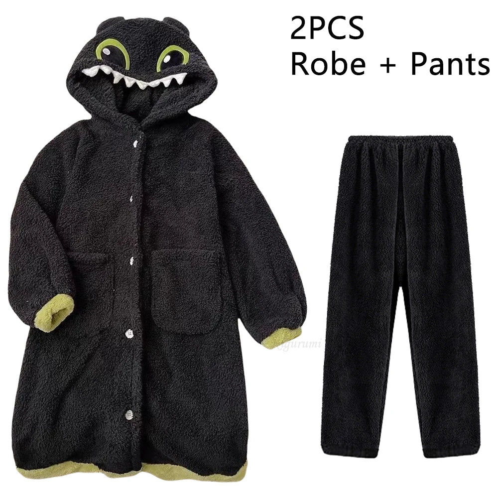 Adult Kigurumi Toothless Dragon Onesie Pajamas Cosplay Costume Robes Anime Nightgown Halloween Cartoon Sleepwear Slipper