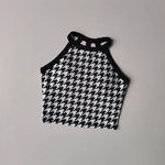 New High-end Yoga Lingerie Women's One-piece Fixed Cup Shock-proof Underwear Gathering Sexy Printed Wide Shoulder Strap Vest