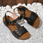 2025 Summer Women Wedge Sandals Lightweight Ankle Buckle Platform Gladiator Sandals Woman Peep Toe Non Slip Beach Sandles 36-43