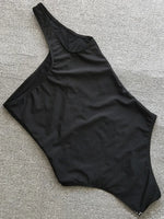 Splicing Mesh See Through One Shoulder Female Swimwear One Piece Swimsuit Women High Cut Monokini Mesh Bathing Suit Swim Lady