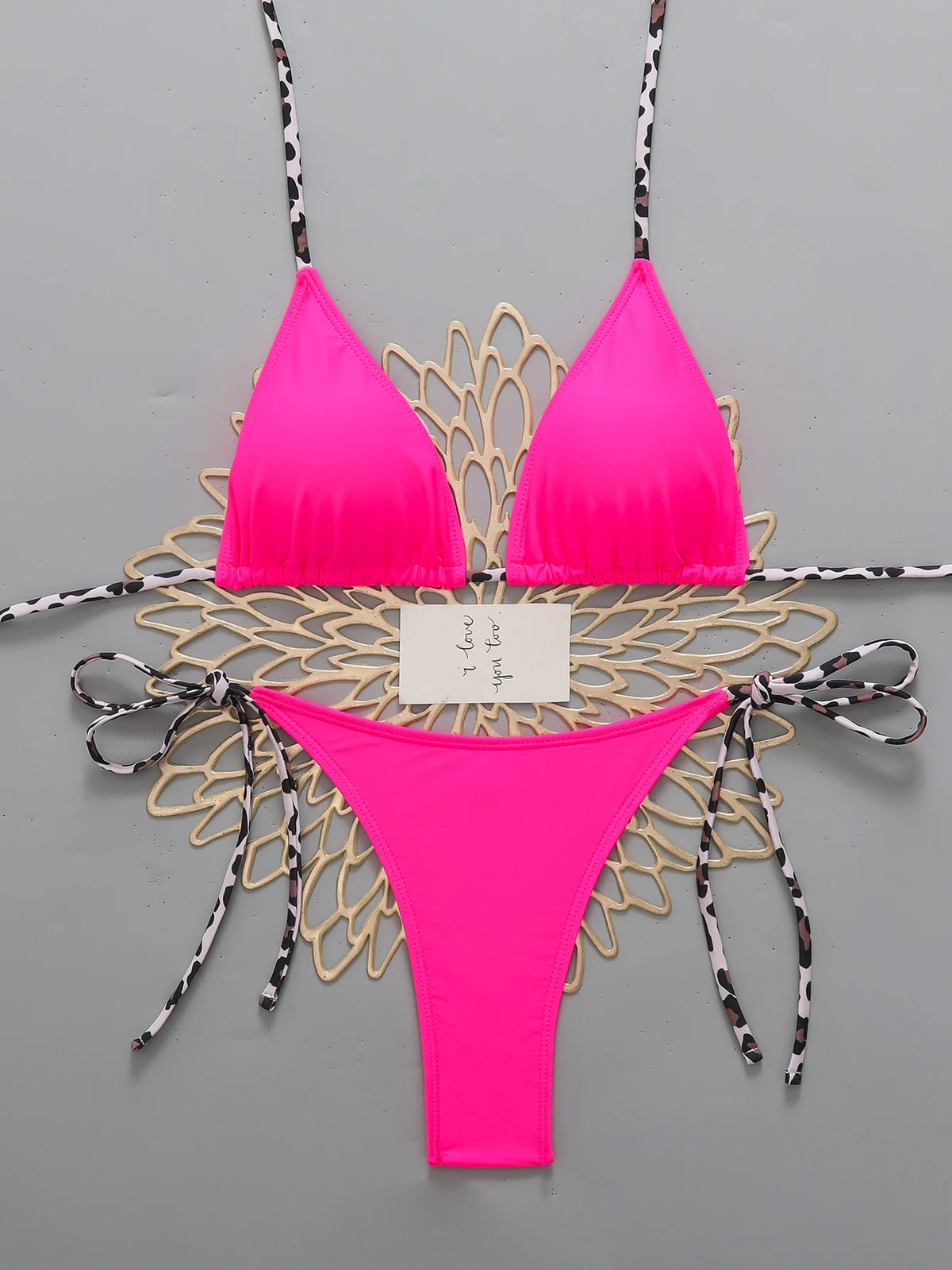 Halter Triangle String Bikinis 2026 Women Sexy Swimsuit Solid Brazilian Swimwear Female Bathers Bathing Swimming Swim Suit