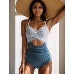 Leopard One Piece Swimsuit 2024 New Halter Push Up Swimwear Women Swimsuit Bathing Suit Beachwear Monokini Female Swimming Suits