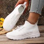 Breathable White Sport Sneakers Women Plus Size 43 Mesh Platform Running Shoes Woman 2026 Soft Thick Sole Walking Shoes Ladies