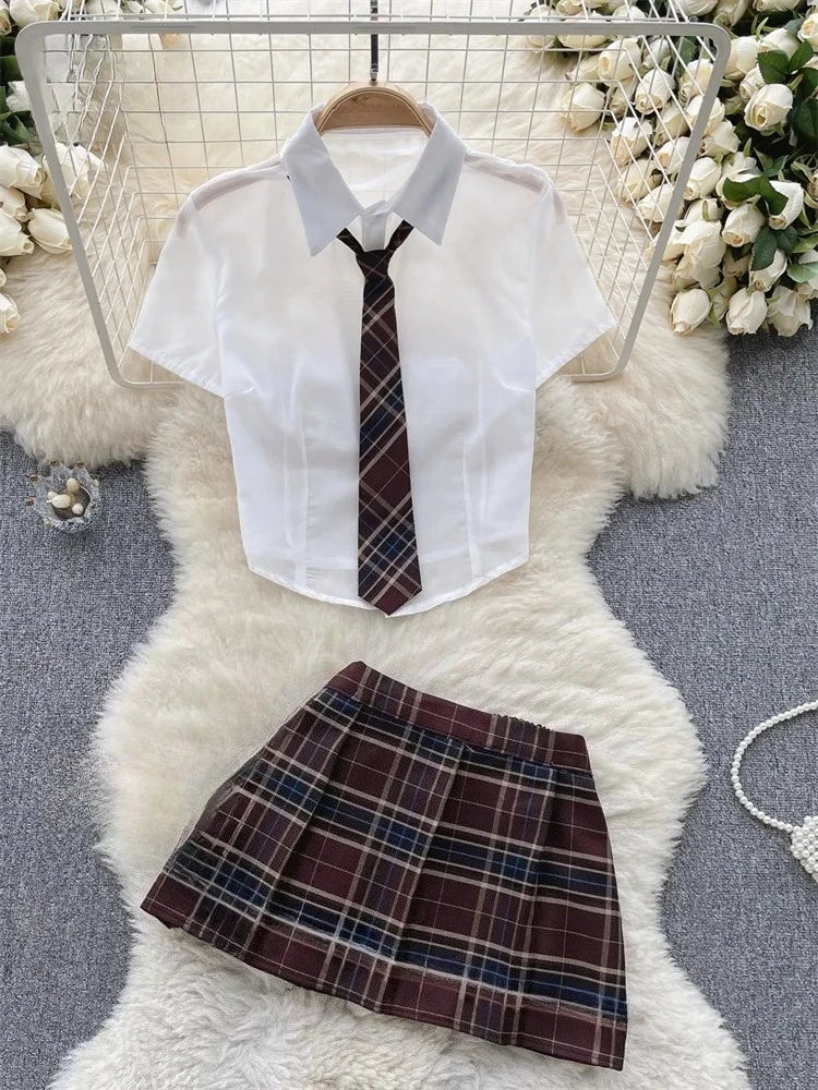 Women's Sexy Bow Lace-Up Sensual Dress Set Fashion Uniform - Trendy Comfortable Dress Ensemble for Adults New