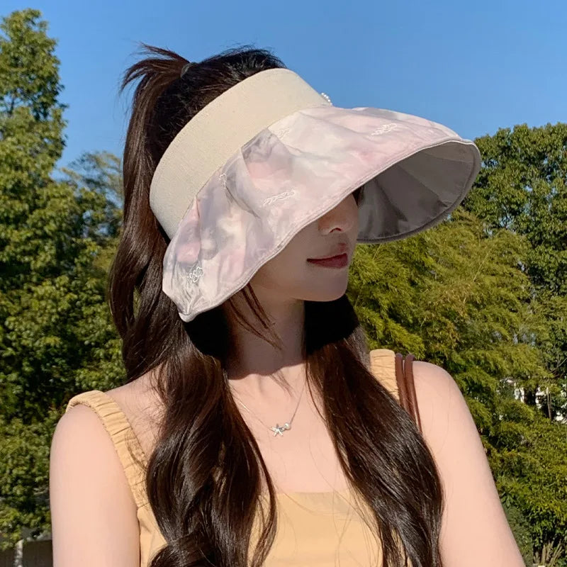 Summer empty top sun hat outdoor sports sun protection hat casual sun hat