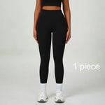 New Sportswear Seamless Yoga Set Gym Clothes Sportswear Long sleeved jacket Women Fitness Set Tracksuits Sports Bra Gym Leggings