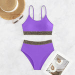 Sexy High Waist Bikini Black 2026 Women Swimsuit Two Pieces Swimwear Female Bikinis Set Purple Bathing Suits Brazilian Biquini