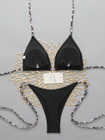 Halter Triangle String Bikinis 2026 Women Sexy Swimsuit Solid Brazilian Swimwear Female Bathers Bathing Swimming Swim Suit