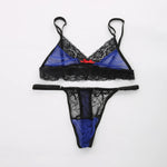 European and American men's sexy lace bra and panties temptation suit transvestite suit