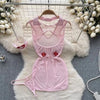Erotic Transparent Cosplay Nurse Sexy Costumes Open Bra Mini Dress Temptation Lingerie Set Sensual Intimates Women