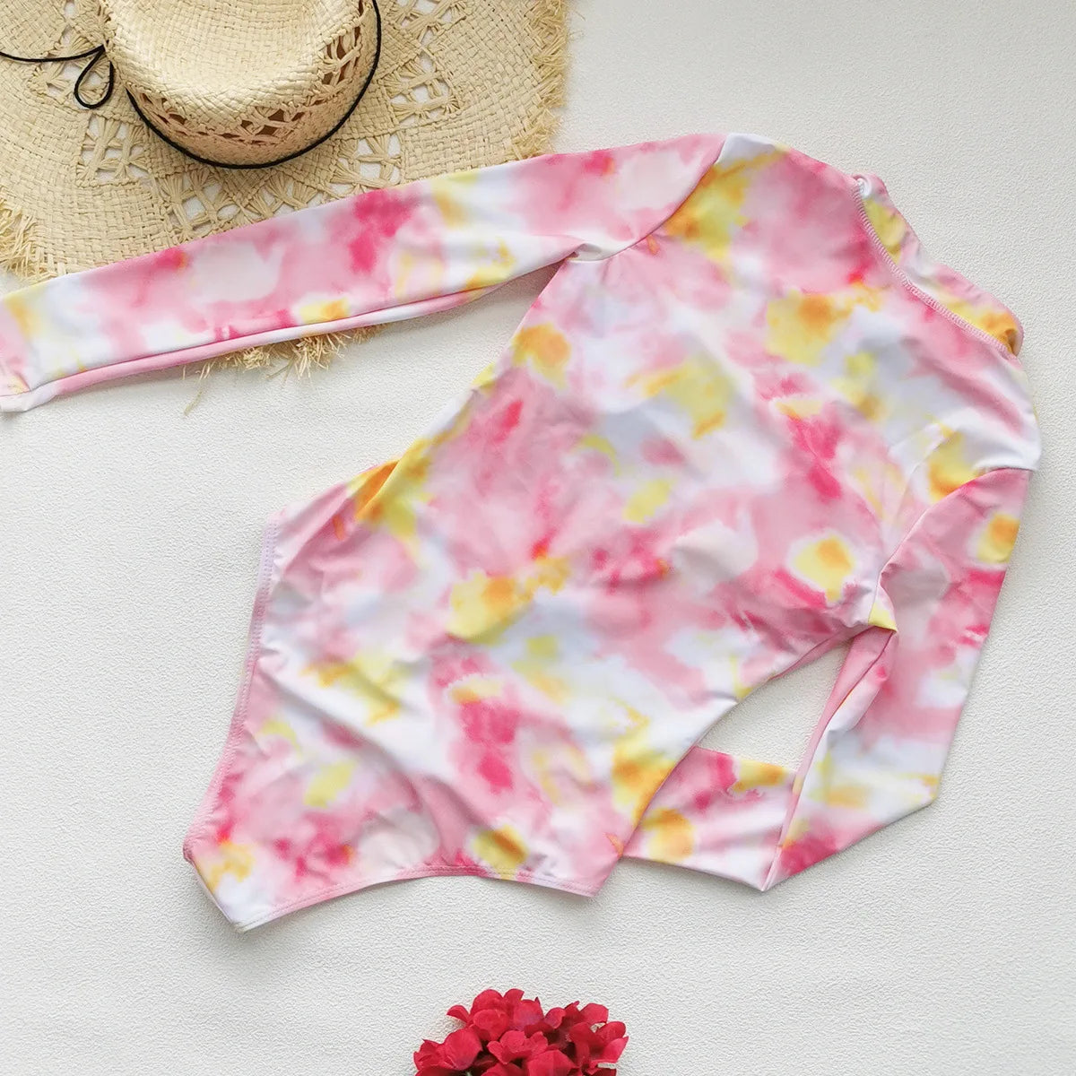 Long Sleeve Swimsuit Women Swimwear 2026 Sexy Bikinis Female Biquini Patchwork Swim Suits Print Surf Bodysuit Beachwear