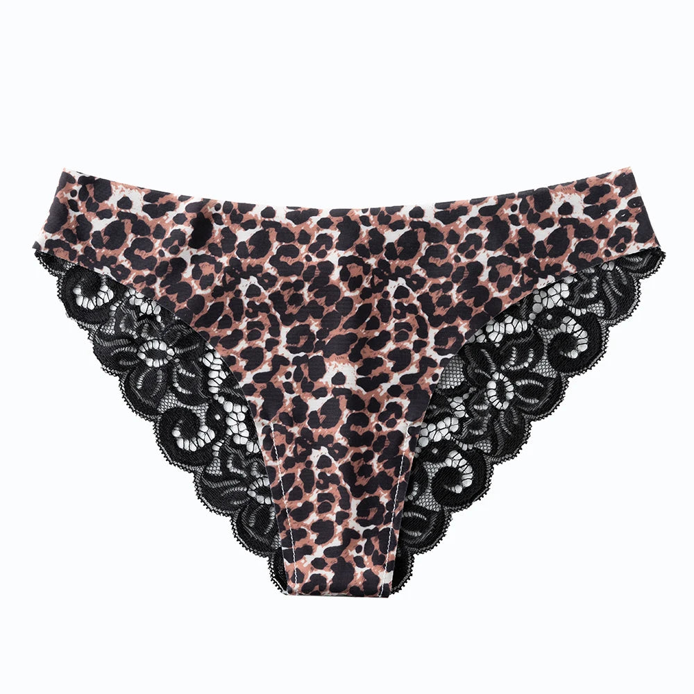 GICZI Women's Sexy Lace Briefs Panties Temptation Perspective Underwear Soft Elastic Panties for Woman Lingerie Intimates S-L