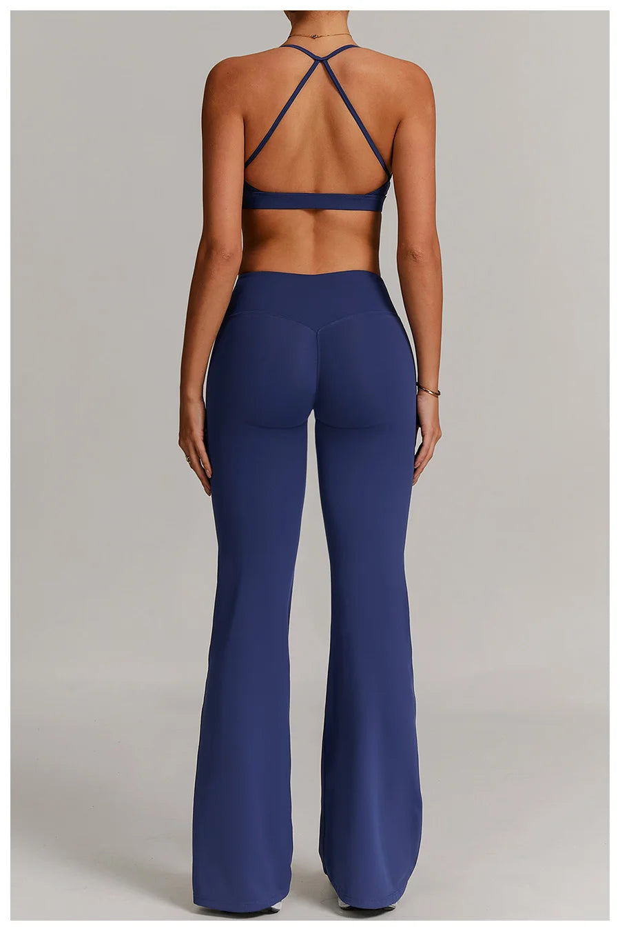 Women 2PCS Yoga Suit Sports Gym Set Tracksuit Workout Long Sleeve Shirt Fitness Flared leggings Short sleeve shorts running suit