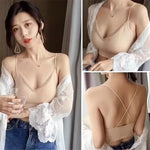 Women Bra Top Female Wireless Underwear Comfort Cross Strap Bras Removable Pads Seamless Sexy Lingerie