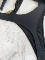 Shiny Blue Snakeskin Print One Piece Swimsuit Women 2026 Sexy Hollow Out Backless Metal Cross Bathing Suit Swimwear Monokini