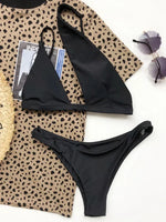 2026 Asymmetric One Shoulder Bikini Women Swimsuit Female Swimwear Two Pieces Bikini Set Hollow Out Bathing Suit Swim Beachwear