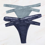 2Pcs/Set Women Thongs Panties Female Letter Belt Underwear Ladies Cotton Cross Strap Bikini M-XL G-String Girl Intimate Lingerie