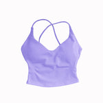 NCLAGEN Dynamic Strappy Top Gym Clothes High Support Push-up Fitness Tank Top Back Cross Workout Pilates Yoga Running sports Bra