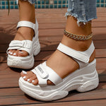 2026 Chunky Platform Sport Sandals Women Hook Loop Wedge Heel Summer Sandals Woman Comfy Non Slip Thick Sole Sandalias Mujer