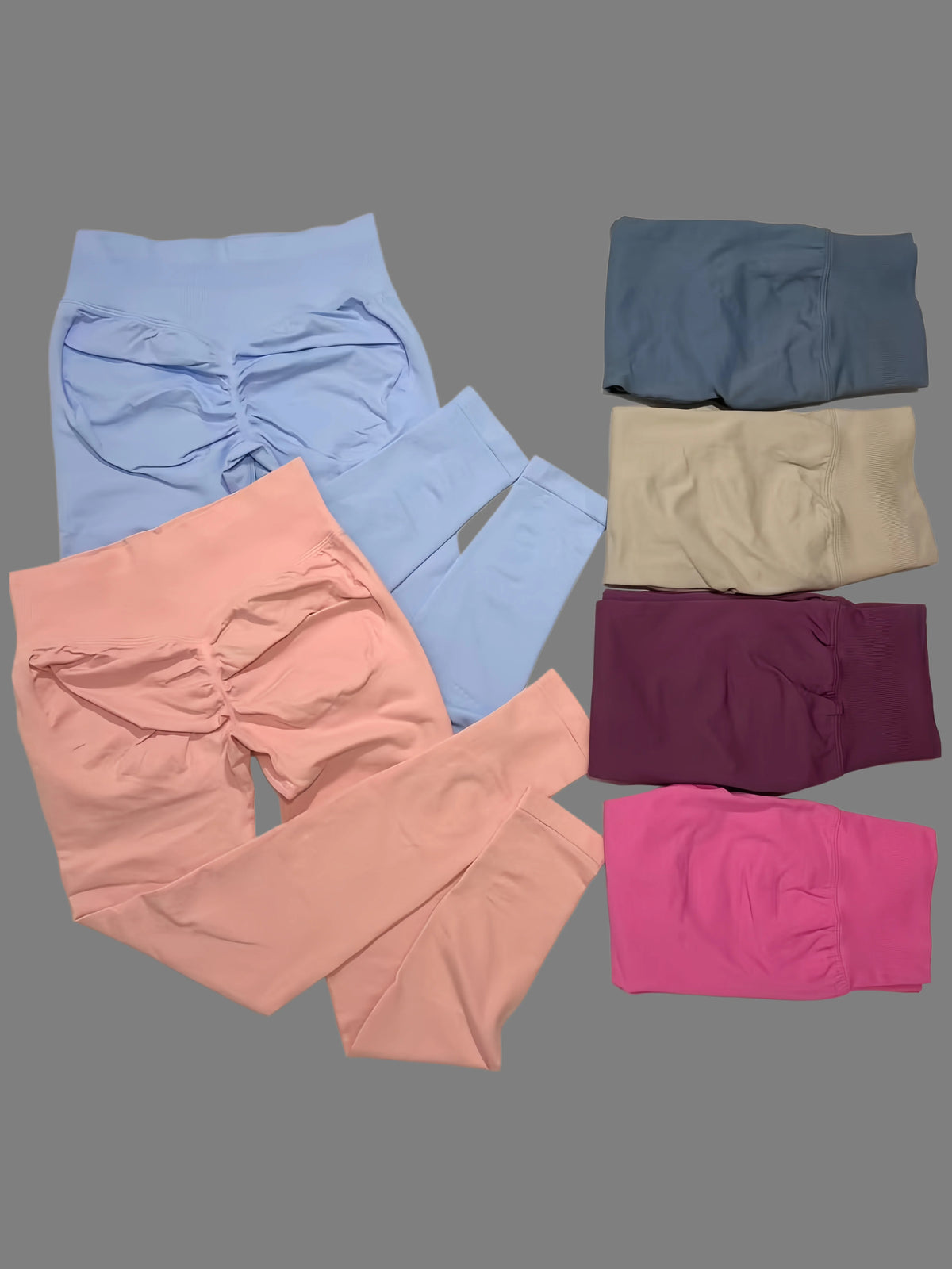 Peach Butt Lifting Leggings Seamless V-waist Belly Tightening Butt Lifting Yoga High Elastic Buttocks Gym Running Fitness Pants