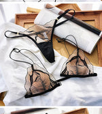 Summer French Front Closure Bralette Set Ultra Thin Breathable Sexy Lace Lingerie Comfy Everyday Wear for Women S-XL MOYISU Bras