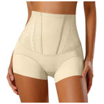 High Waist Lace Flat Belly Boxer Shorts For Women Slimming Panties Shapewear Tummy Control Underwear Female Hip Lifting Briefs