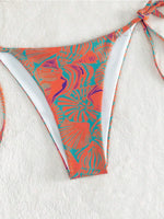 Sexy String Bikini 2024 Two Pieces Print Swimsuit Female Swimwear Women Thong Bikinis Set Bather Beachwear Bathing Suit Pool