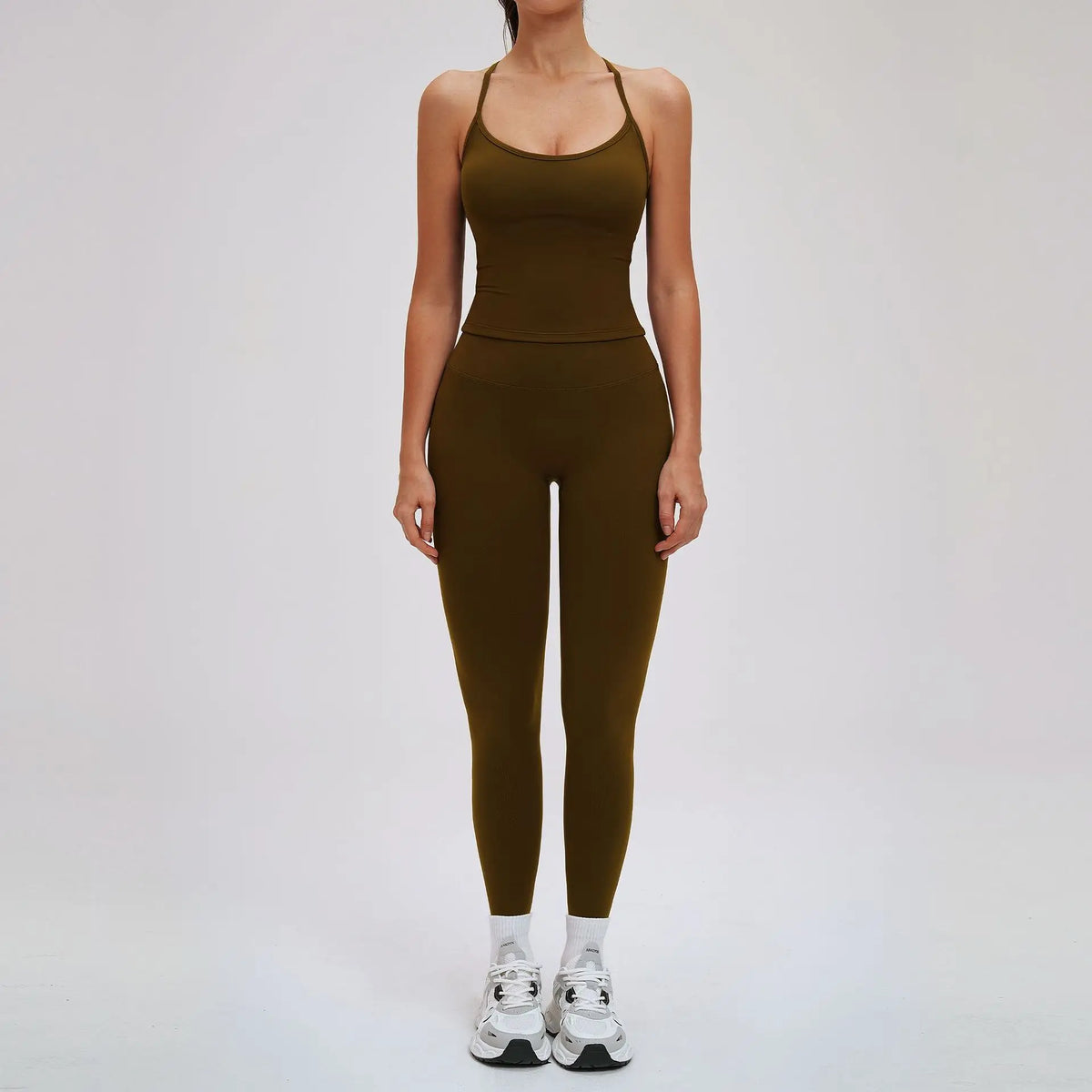 Yoga Short Sets Women Shockproof Slim Back Cross Sports Vest High Waist Leggings Fitness Suit Outdoor Gym Running Set Tracksuit