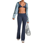 Women's Seamless Yoga Set Sports Fitness Training Ruched-Waist Hips Lifting Leggings Suits Gym Workout Running Slim‑fit Bra Sets