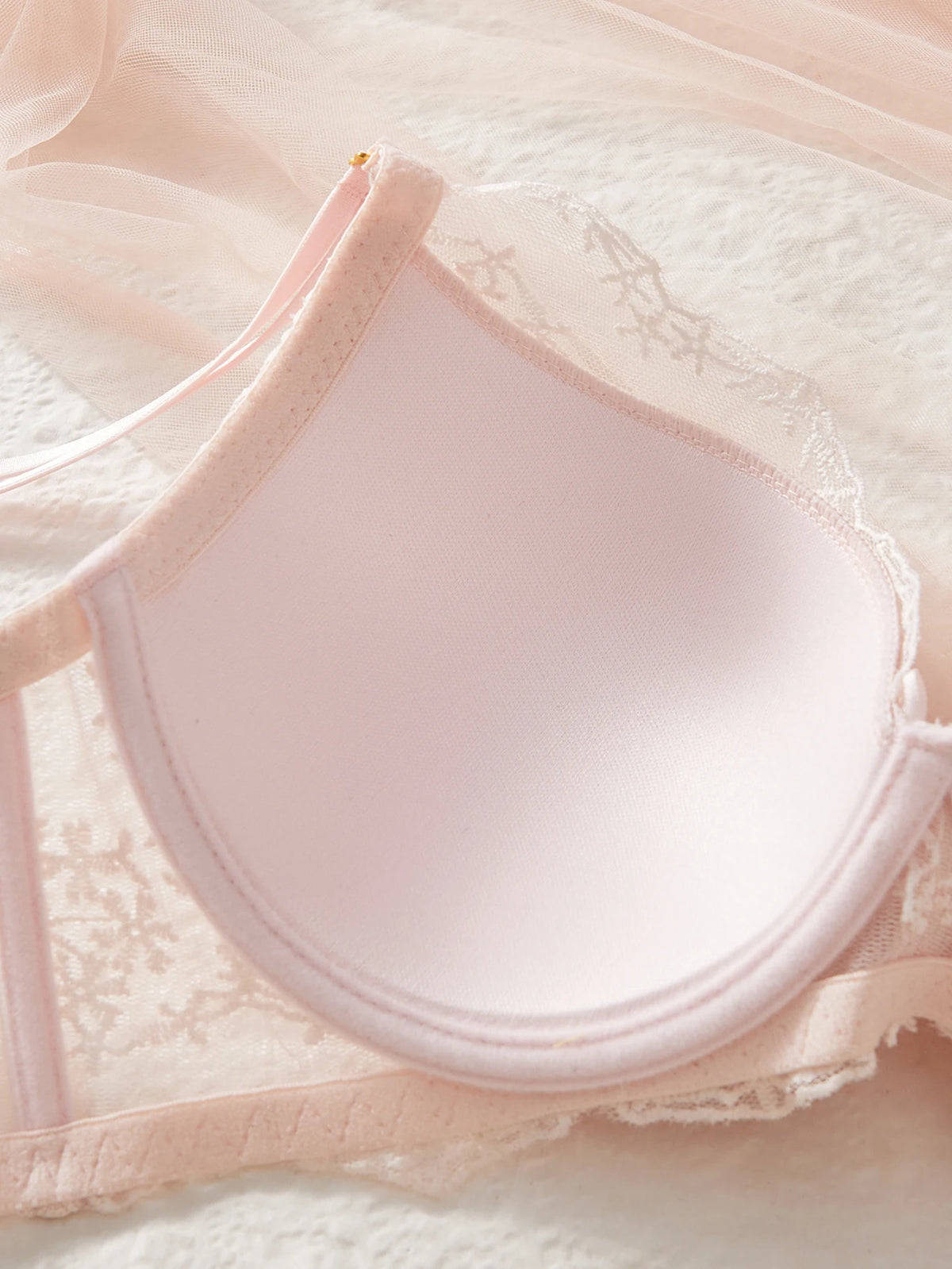 3-Pack Women's Underwear Set Lace Floral Fabric Push-Up Bra for Women Underwire Unpadded Sexy Lingerie Set