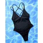 S - XL Sexy Leopard Printed V Neck Women Swimwear One Piece Swimsuit Female Backless High Leg Cut Bather Bathing Suit Swim V4808