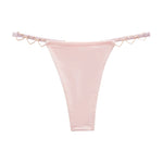 1pcs Women Sexy Thongs Low Rise Lady G-string Heart Decoration Erotic Intimate Lingerie T-Back New Fashion Cotton Crotch Panties