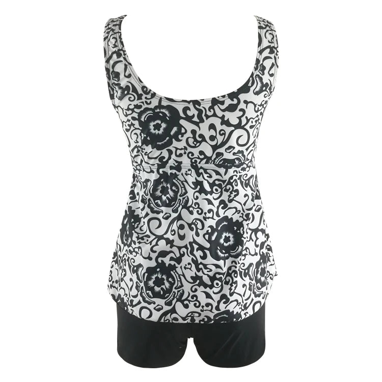 DEKA Swimsuit Women Plus Size Swimwear Two Pieces Tankini Set Female Print Bikini Brazilian Bather Monokini Bathing Suit Beachwa