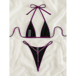 Sexy Diamond Extreme String Mini Micro Bikini Women Swimwear Female Swimsuit Two-piece Bikini set Bather Bathing Suit Swim V5180