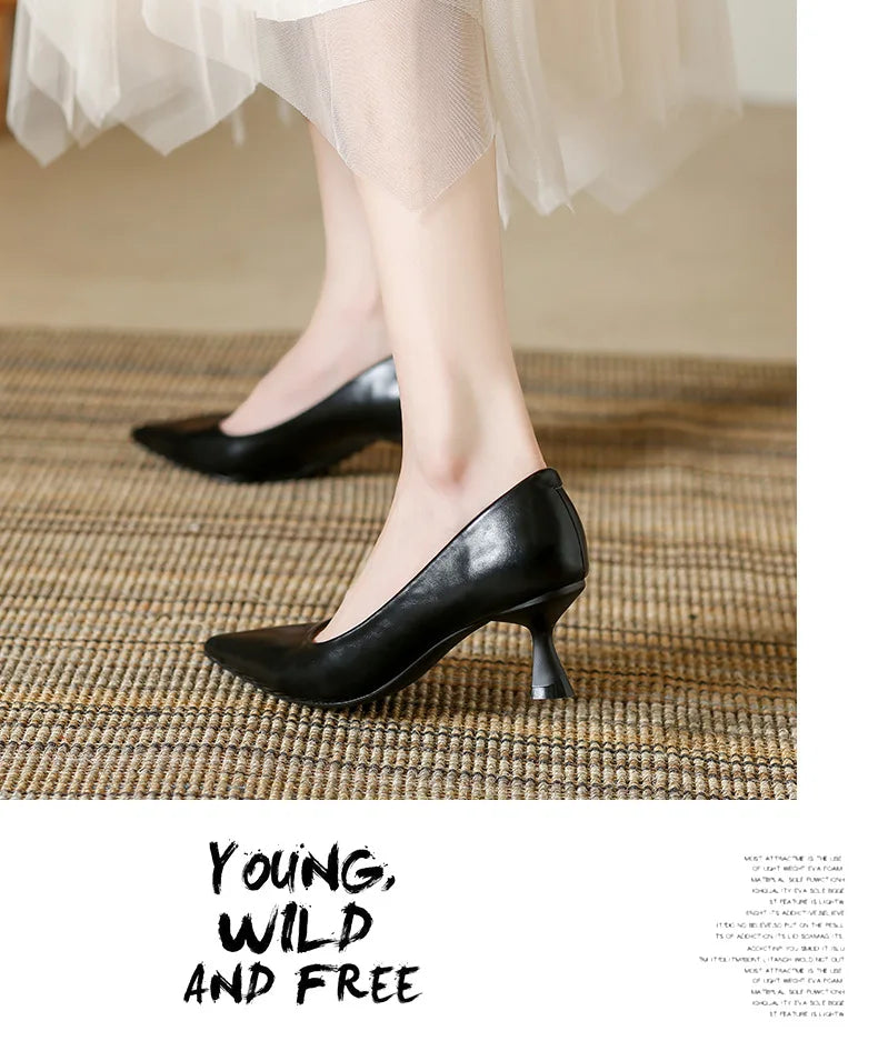 Patent Leather Fashion High Heels 2026Pointed Toe Pumps Elegant Woman Heeled Shoes Shallow Mouth Candy Colored Sexy Single Shoes