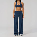 2PCS Yoga Suit Women Tracksuit Sports Set Gym Set Running Workout Clothes Short Sleeves Sports Bra Athletic Wear Yoga Clothing